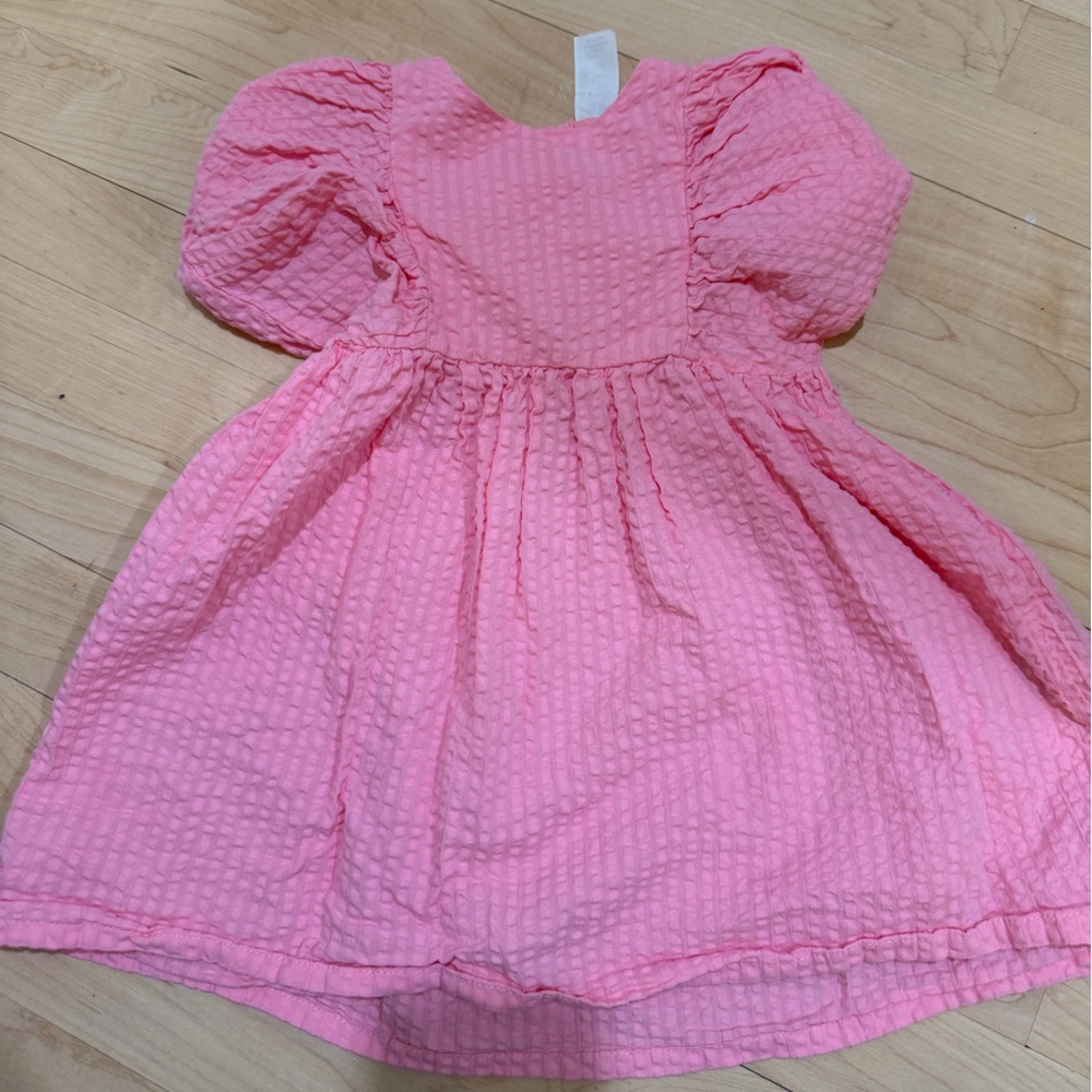 H&M Textured Pink Kids Dress